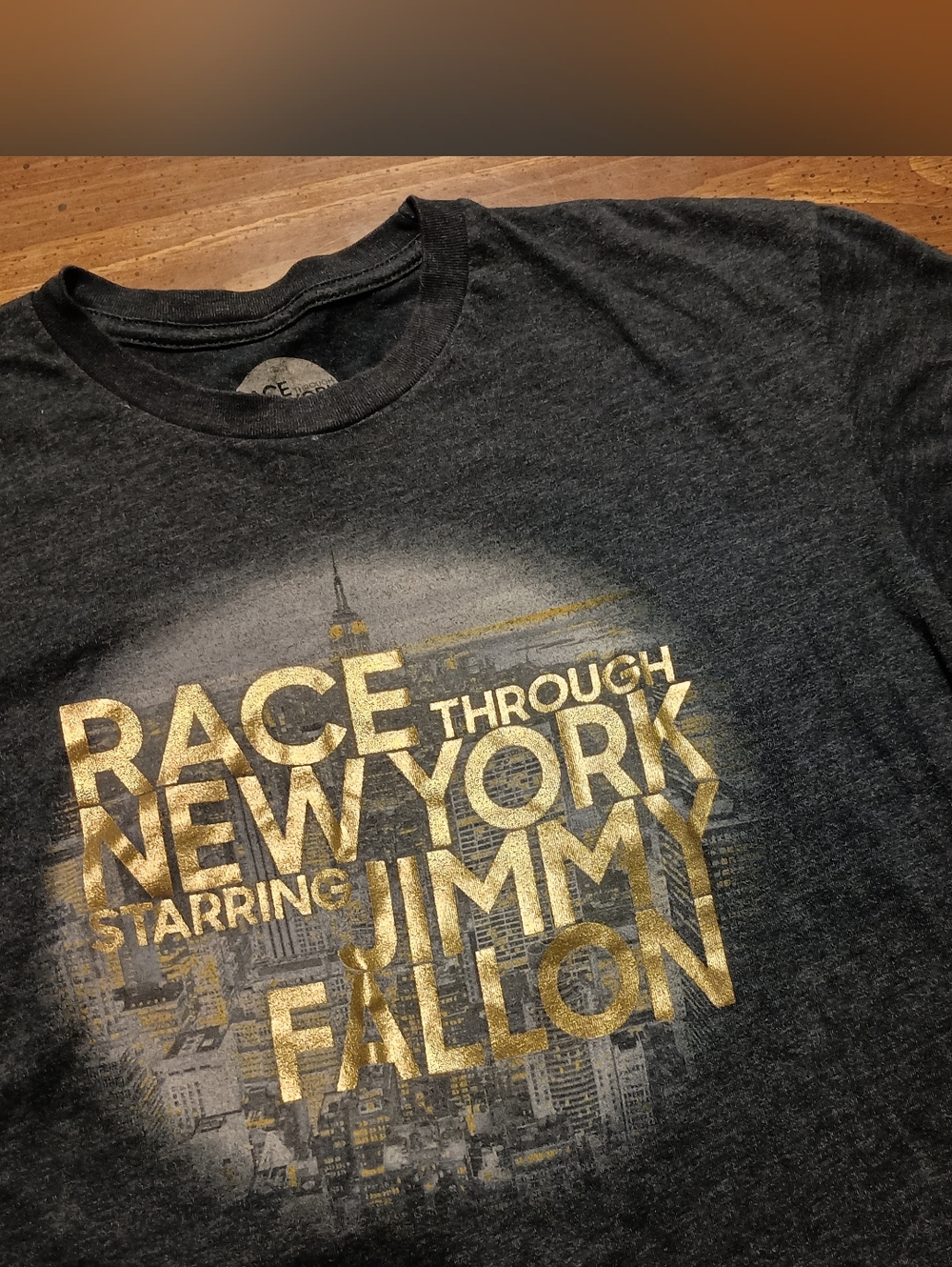 NEW YORK JIMMY FALLON T-SHIRT - Small // Universal Studios race ride souvenir